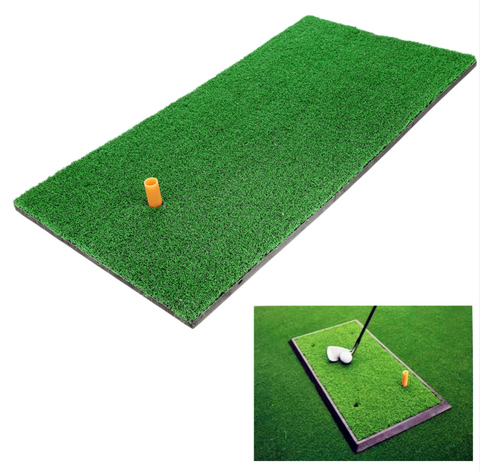 Golf Mat 12“x24“ Residential Practice Hitting Mat Rubber Tee Holder