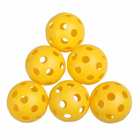 10/50PCS Plastic Airflow Hollow Golf Ball Practice Training Sports Ball Indoor Golf Training Ball For Pre-game Warm Ups